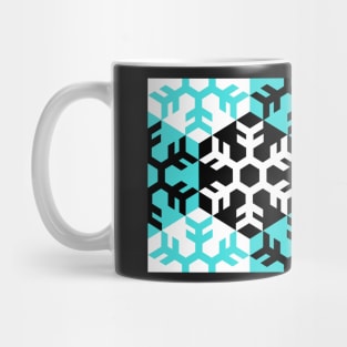 Hexagon Snowflake Pattern Mug